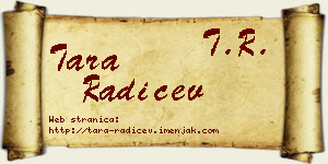 Tara Radičev vizit kartica